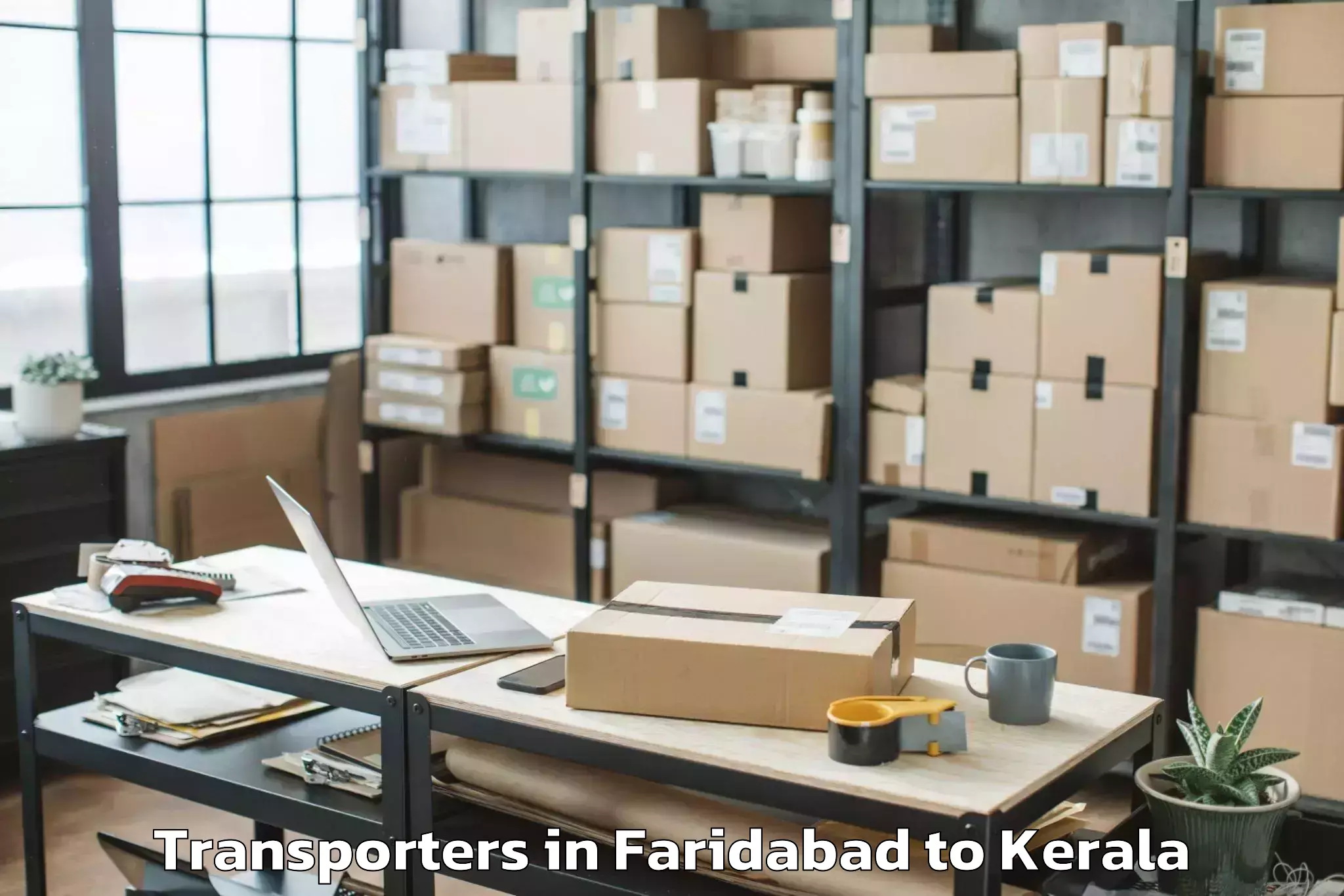 Top Faridabad to Meenachil Transporters Available